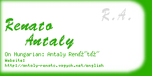 renato antaly business card